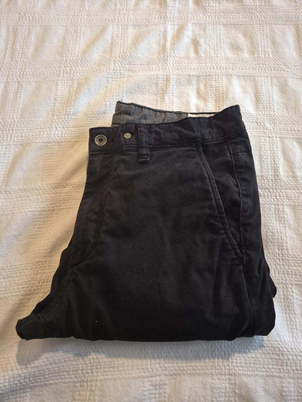 Rag & Bone black men's size 31 x 31 black stretch chino pants, VGUC